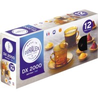 Lys Amber Set of 6 Cups with Plates 18cl