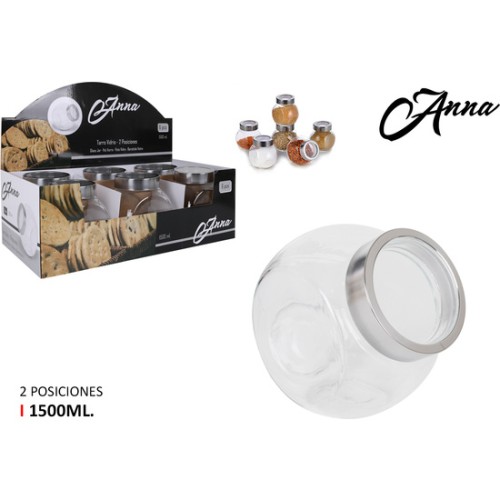 Glass Jar with 2 Positions 1500ml