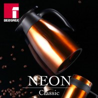 1.5L Orange Stainless Steel Coffee Maker