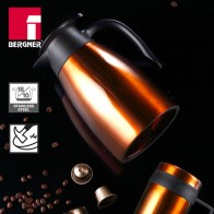 1.5L Orange Stainless Steel Coffee Maker