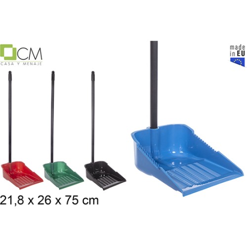 Wavy Dustpan with Black Handle 75cm