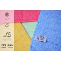 Pack of 2 Microfiber Cloths with Sponge for Cleaning