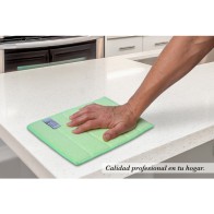 Pack of 2 Microfiber Cloths with Sponge for Cleaning