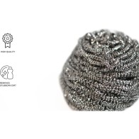 Estropajo Acero Inox 40g para Limpieza Intensiva