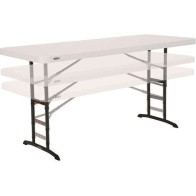 Adjustable Folding Rectangular Table Lifetime