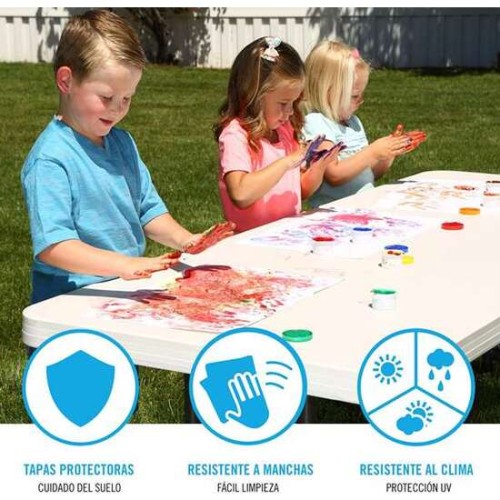 Adjustable Folding Rectangular Table Lifetime