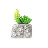 Gray Stone Flower Pot
