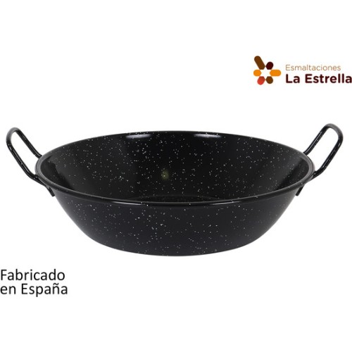 Deep Marble Finish Paella Pan 38cm