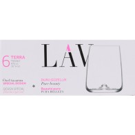 Set of 6 Glasses 475cc Terra