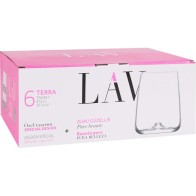 Set of 6 Glasses 475cc Terra