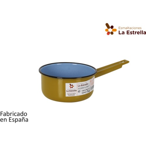 Straight Saucepan 14cm Green