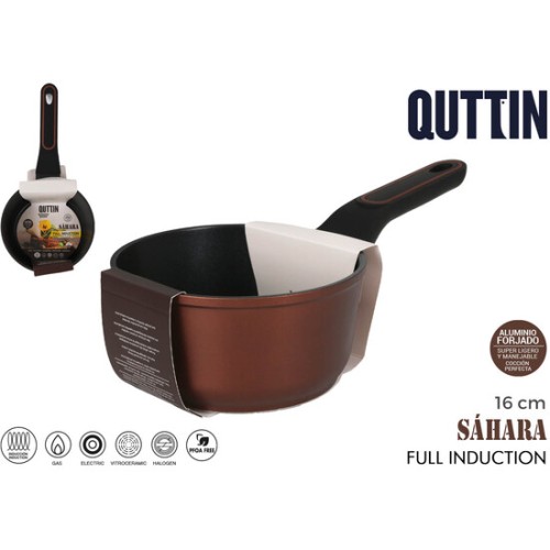 16cm Aluminum Saucepan Soft Touch Full Sahara