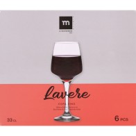 Set of 6 Wine Glasses 330cc Lavere Md - Perfect for Wine Lovers
