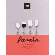 Set of 6 Wine Glasses 330cc Lavere Md - Perfect for Wine Lovers