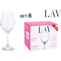 Set de 6 Copas de Vino 300cc
