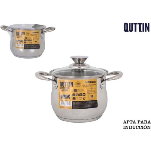 18cm 3L Induction Stainless Steel Pot with Lid