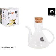 Glass Oil Dispenser with Stopper 275cc Bell