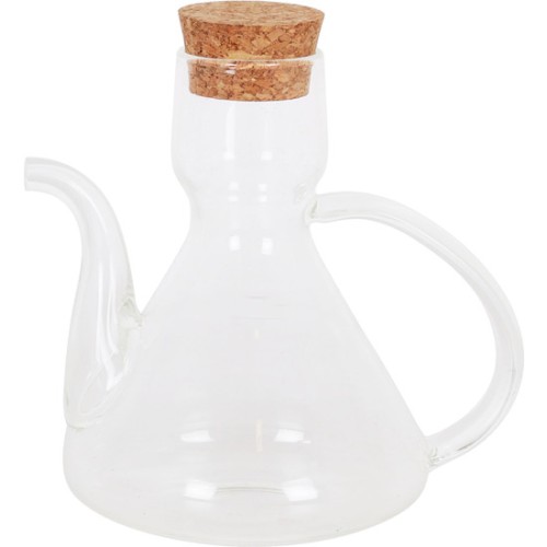 Glass Oil Dispenser with Stopper 275cc Bell
