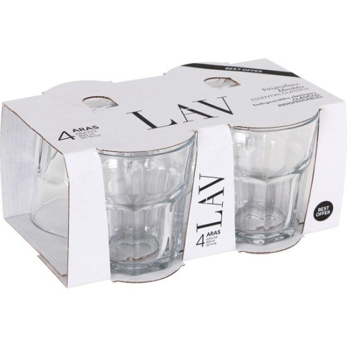 Set of 4 Water Glasses 305cc Aras
