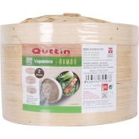 Bamboo Steamer 2 Levels 2321x15.5cm Quttin