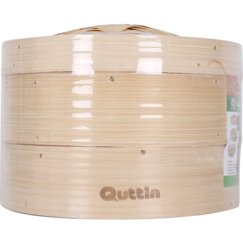Bamboo Steamer 2 Levels 2321x15.5cm Quttin