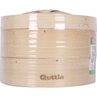 Bamboo Steamer 2 Levels 2321x15.5cm Quttin