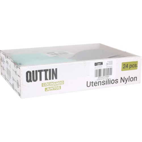 Pala Surcos Nylon Negra Quttin para Uso Versátil en Cocina