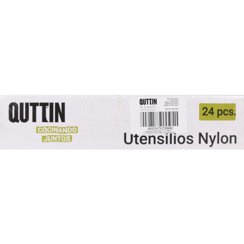 Pala Surcos Nylon Negra Quttin para Uso Versátil en Cocina