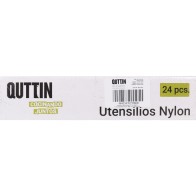 Pala Surcos Nylon Negra Quttin para Uso Versátil en Cocina