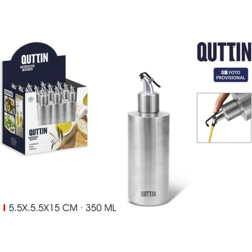 Aceitera Inox 350ml Con Tapón Quttin