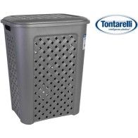 Arianna Graphite Laundry Basket 50L