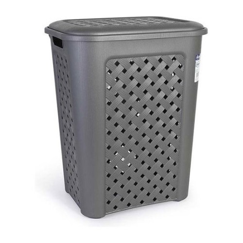 Arianna Graphite Laundry Basket 50L
