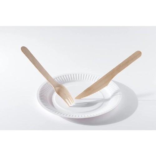Set de 25 Platos Redondos Naturales - 23cm