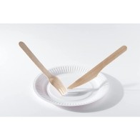 Set de 25 Platos Redondos Naturales - 23cm