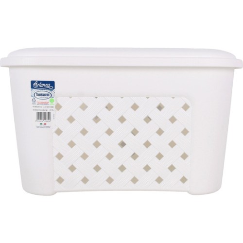 Cesta de Ropa con Tapa 23,6L Arianna Blanco