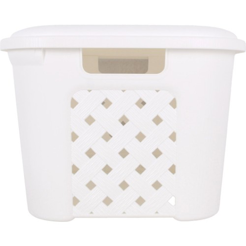 Cesta de Ropa con Tapa 23,6L Arianna Blanco