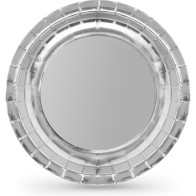 Set of 10 Silver Cardboard Plates 20cm