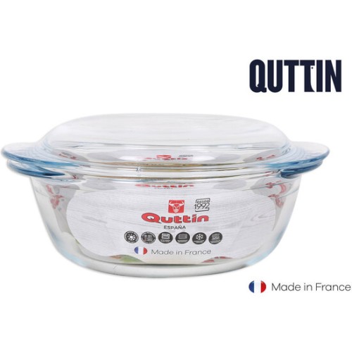 Glass Casserole 1.6+0.5L with Lid
