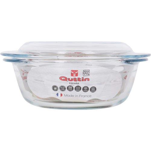Glass Casserole 1.6+0.5L with Lid