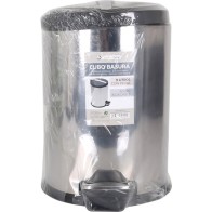 9L Metal Trash Can with Foot Pedal