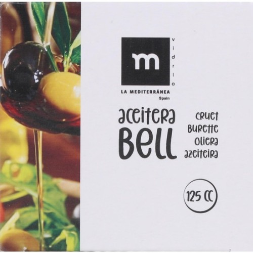 Aceitera Vidrio Con TapÓn 125cc Bell