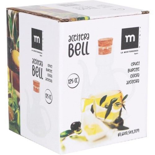 Aceitera Vidrio Con TapÓn 125cc Bell