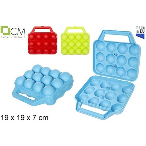 Plastic Egg Tray for 12 Eggs Assorted Colors
