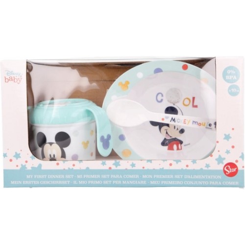Mickey Vajilla Infantil 3 Piezas