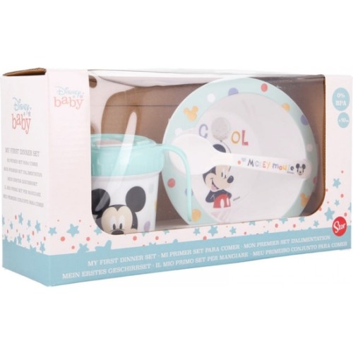 Mickey Vajilla Infantil 3 Piezas