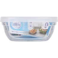 Fiambrera Transparente 11cm Cuadrada c/Tapa Freshbox