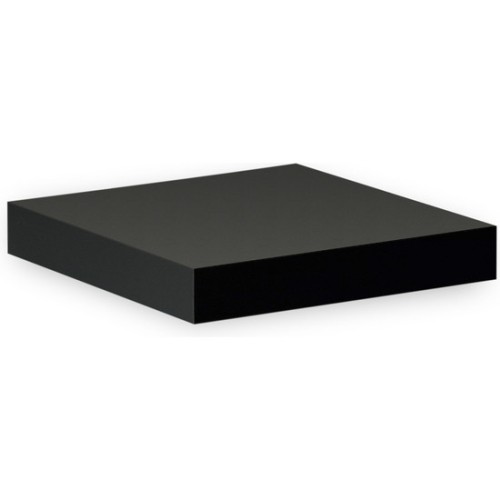 Black Wooden Wall Shelf Confortime