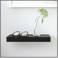 Estante Mural Madera Negra Confortime