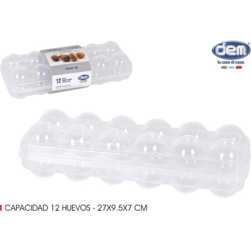 Plastic Egg Tray 12 Eggs Dem