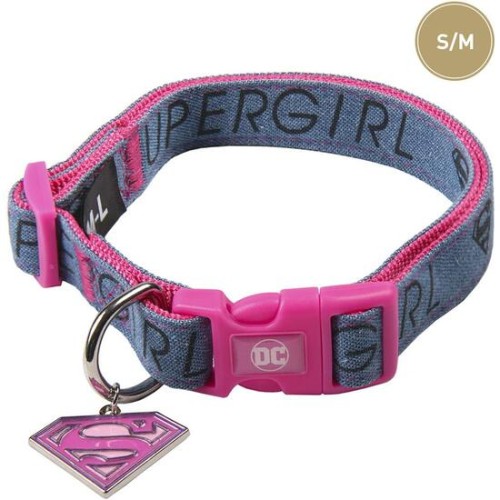 Collar Para Perros S/m Superman Pink
